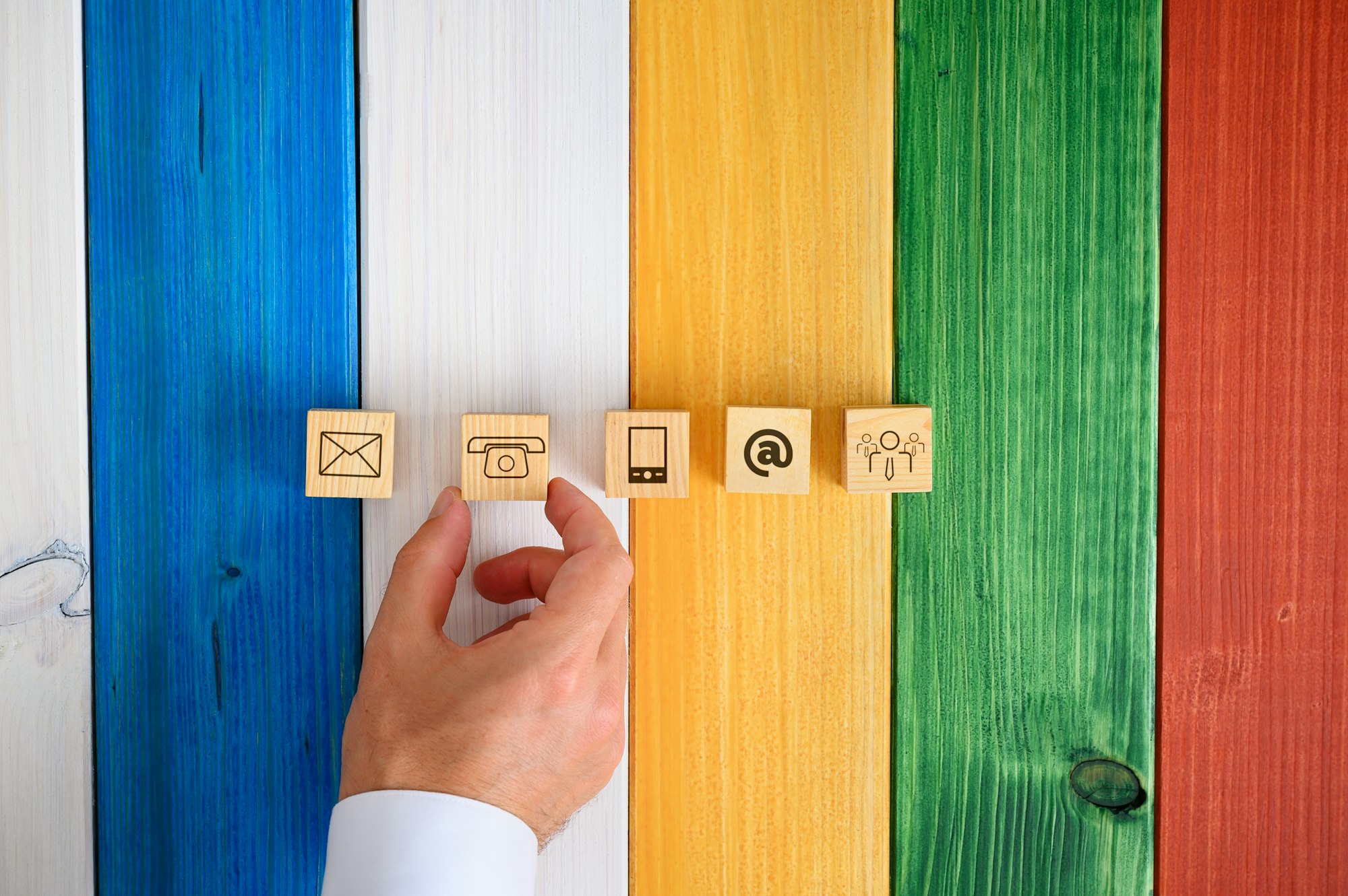 Contact and communication icons